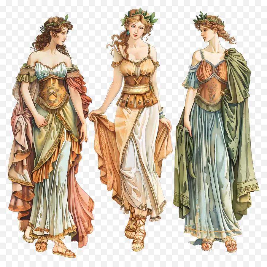 Femme Vintage，Femmes En Robes PNG