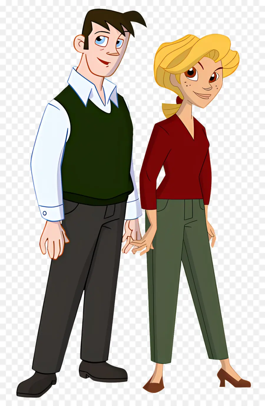 Personnage De Dessin Animé，Couples De Dessins Animés PNG