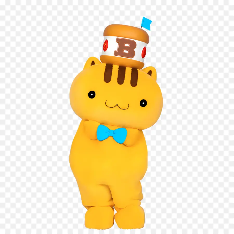 Bagel，Chat Jaune Avec Chapeau PNG