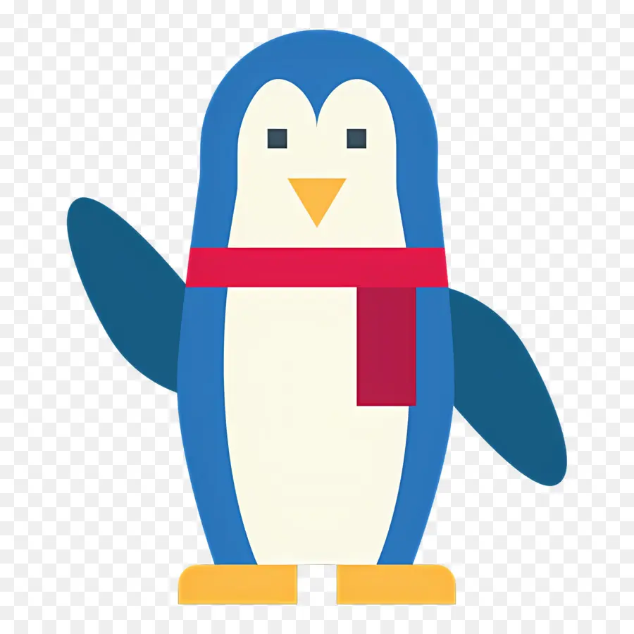 Pingouin De Noël，Pingouin Bleu PNG