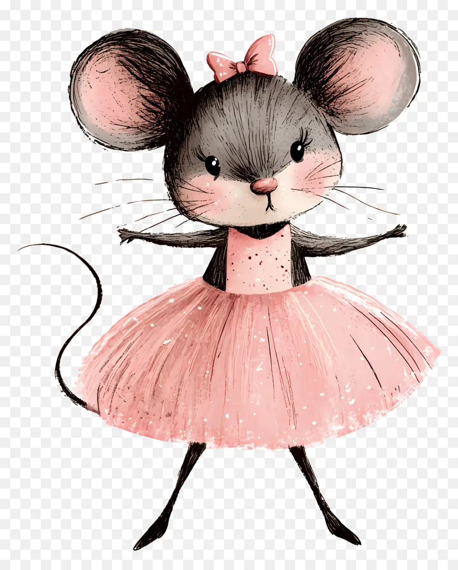 Souris De Ballet，Ballerine Souris PNG