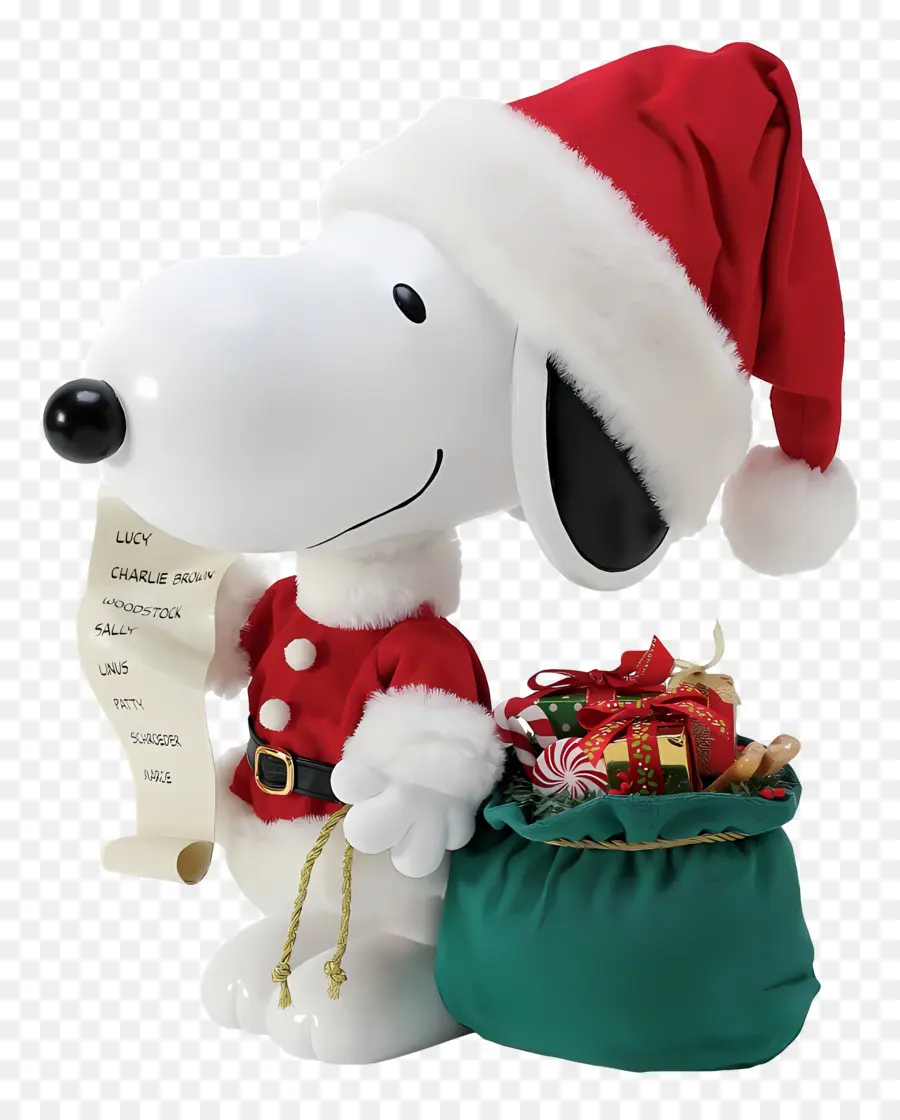 Snoopy，Chien Du Père Noël PNG