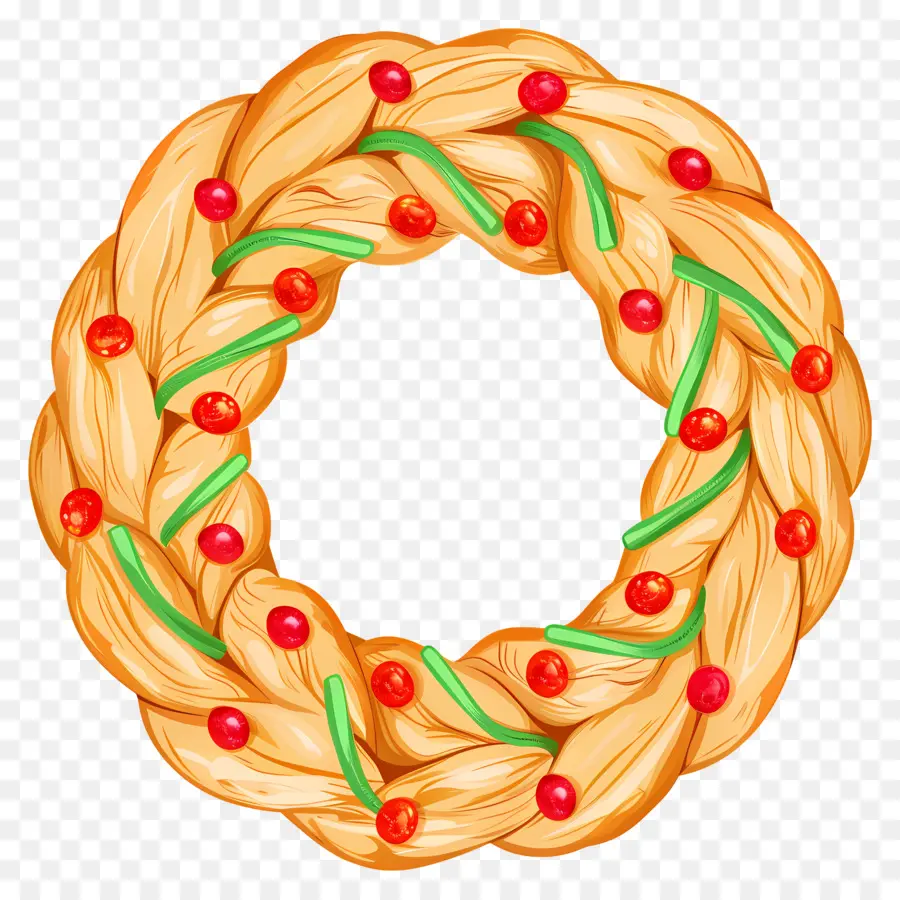 Pain De Noël Espagnol，Couronne De Pain PNG