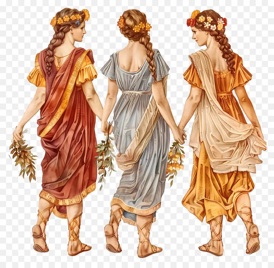 Femme Vintage，Femmes En Robes PNG