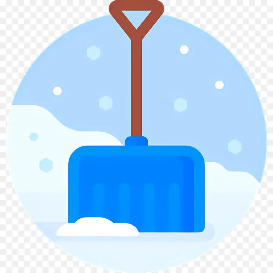 Pelle à Neige，Pelle à Neige Bleue PNG