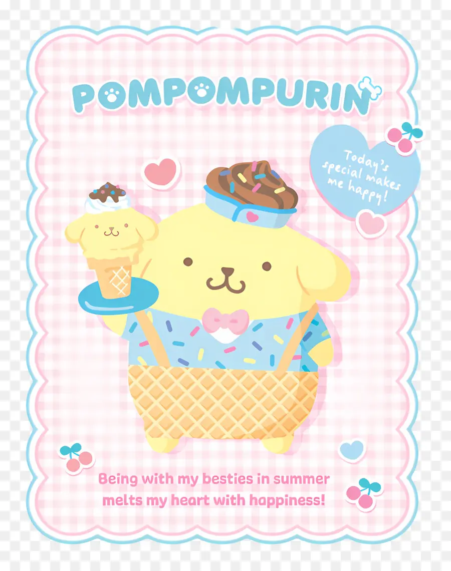 Pompompurine，Glace PNG