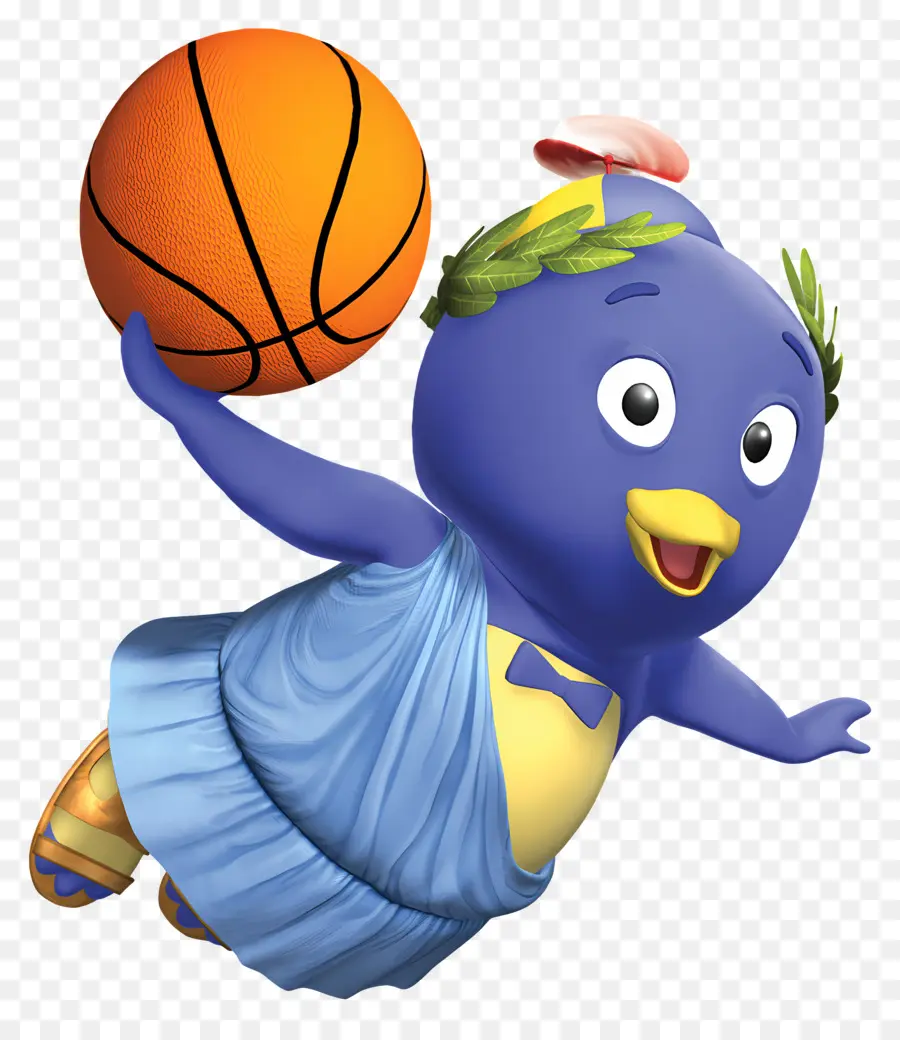 Les Mélodilous，Pingouin Jouant Au Basket PNG