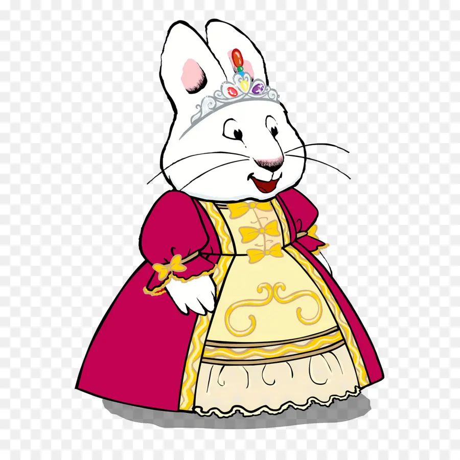 Max Rubis，Lapin En Robe De Princesse PNG