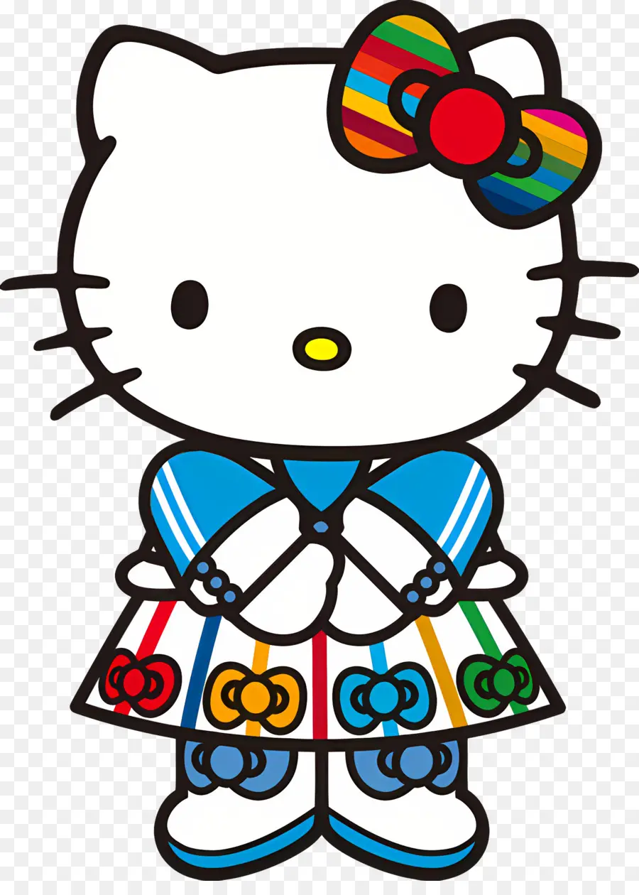 Bonjour Kitty，Robe PNG