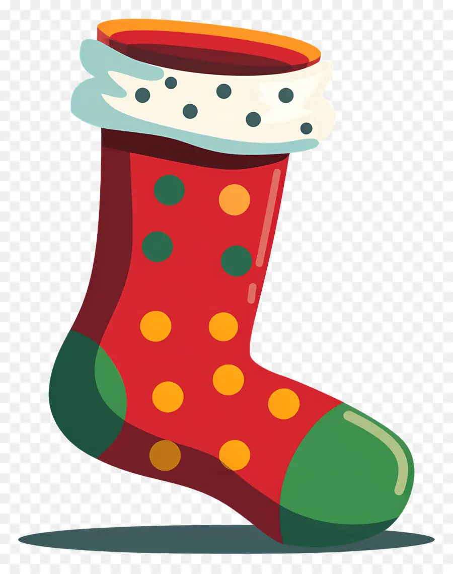 Chaussettes De Noël，Bas Rayé PNG