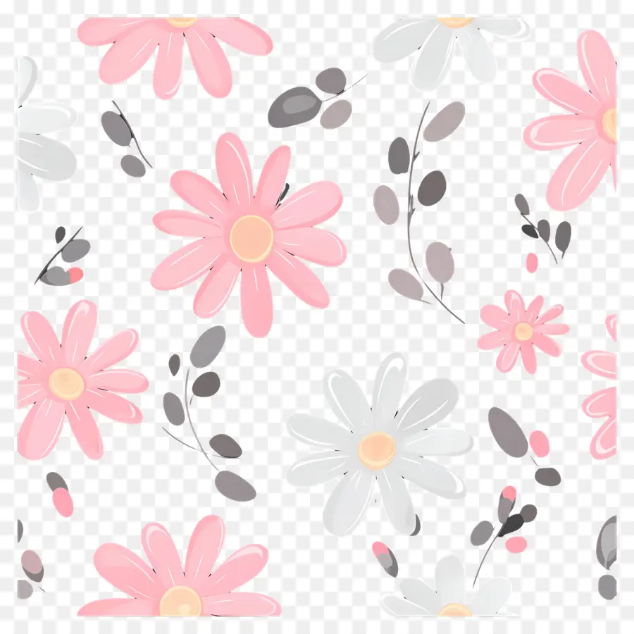 Fond De Fleurs，Marguerites PNG