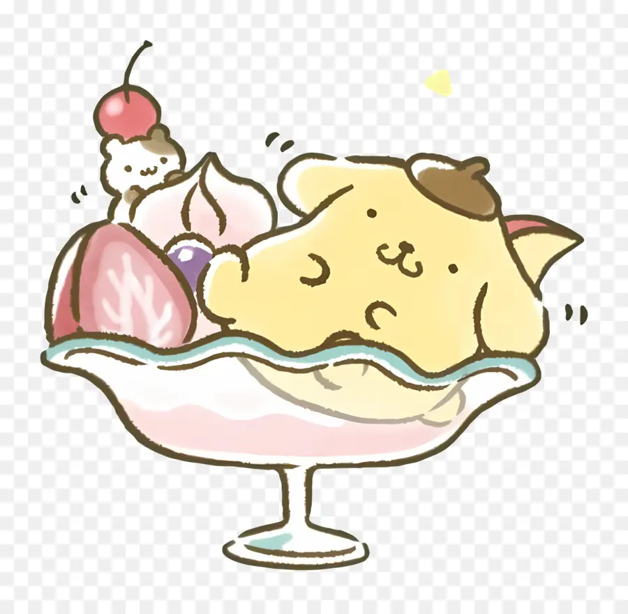 Pompompurine，Chien Au Dessert PNG