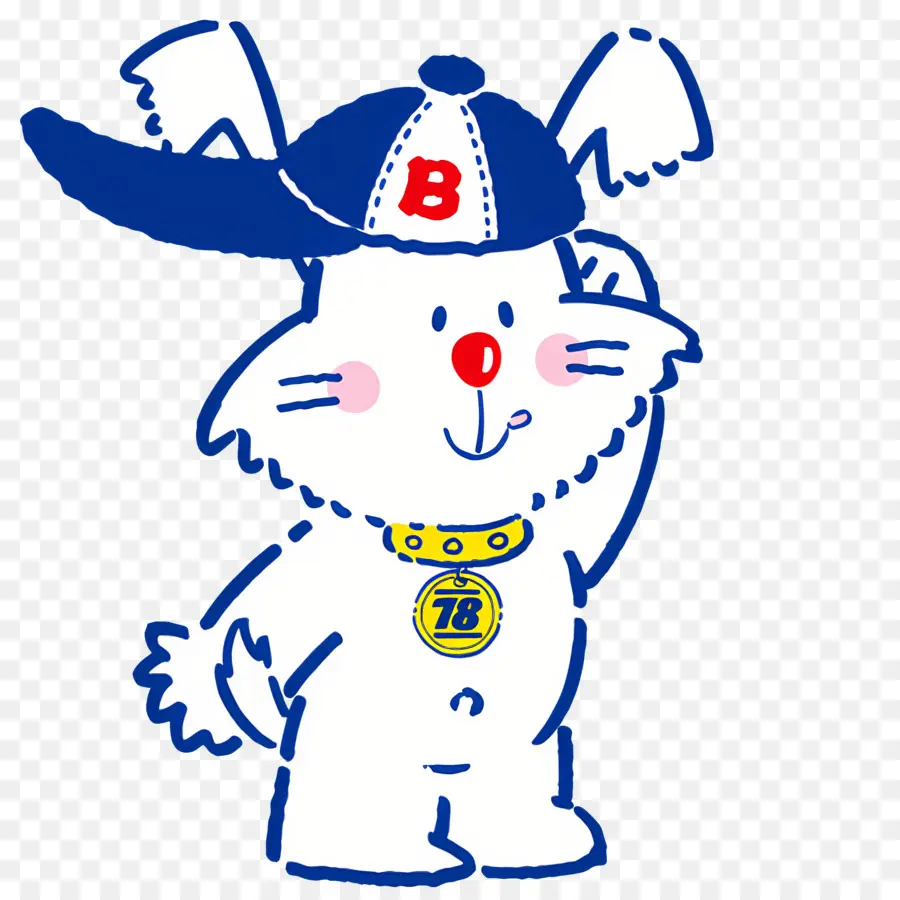 Bouh Gie Bouh，Lapin Avec Casquette PNG