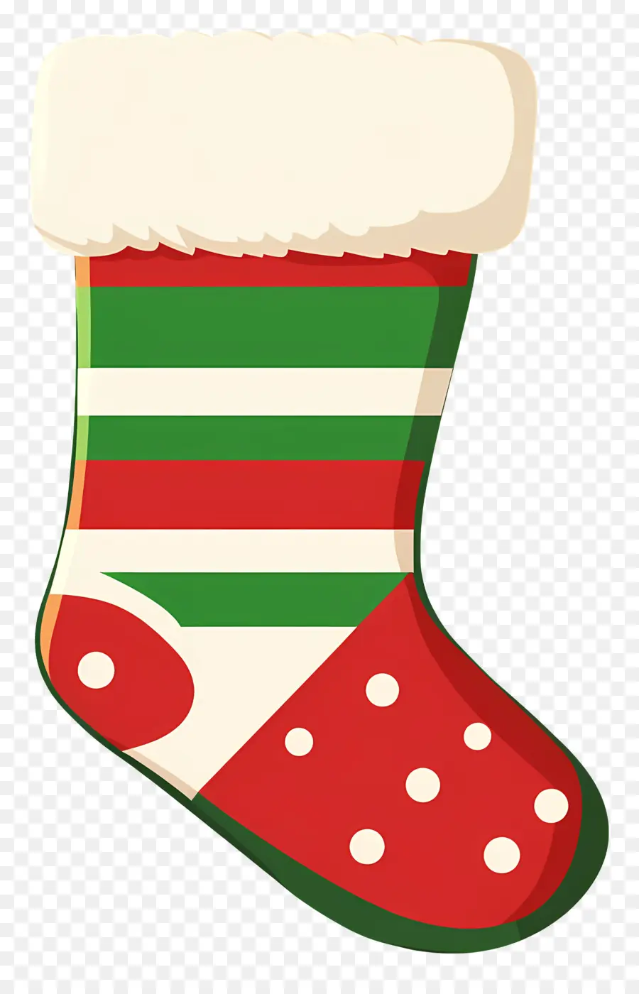 Chaussettes De Noël，Bas Rayé PNG