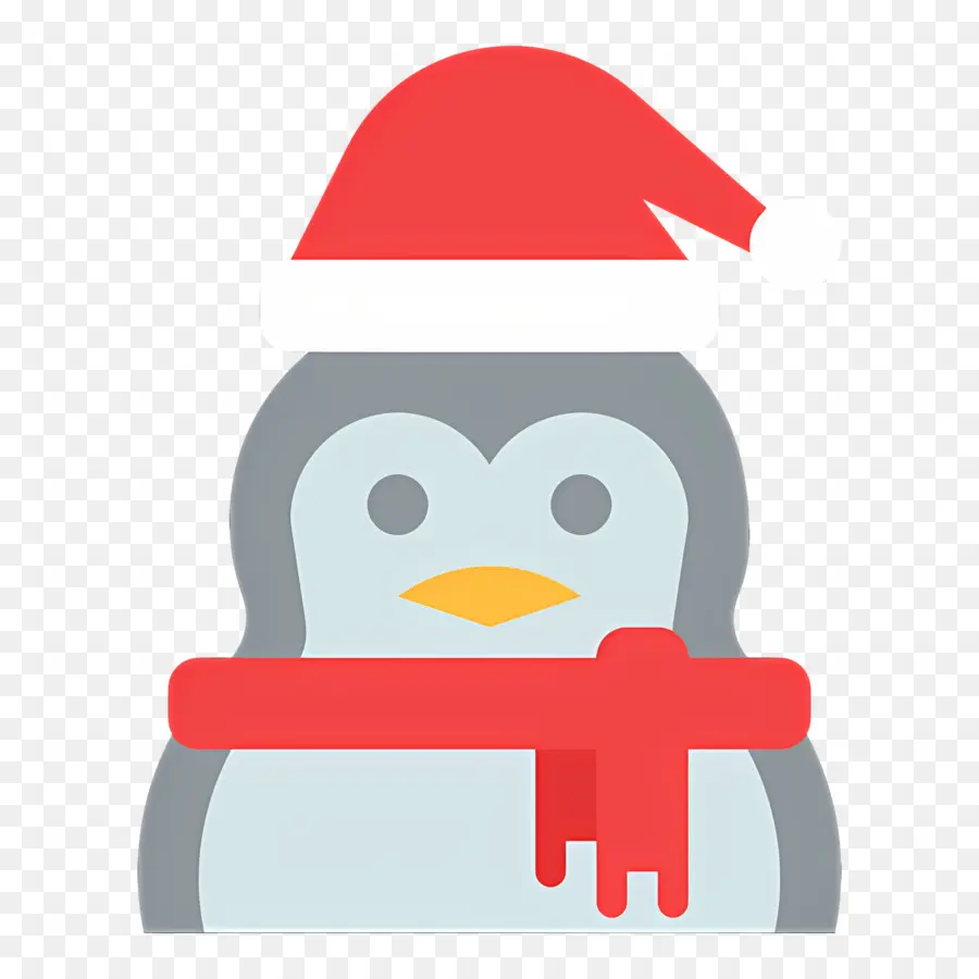 Pingouin De Noël，Pingouin Avec Bonnet De Noel PNG