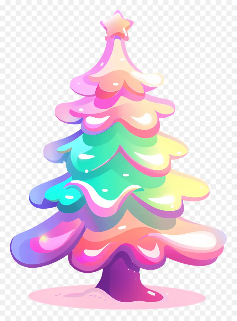 Arbre De Noël，Arbre Arc En Ciel PNG