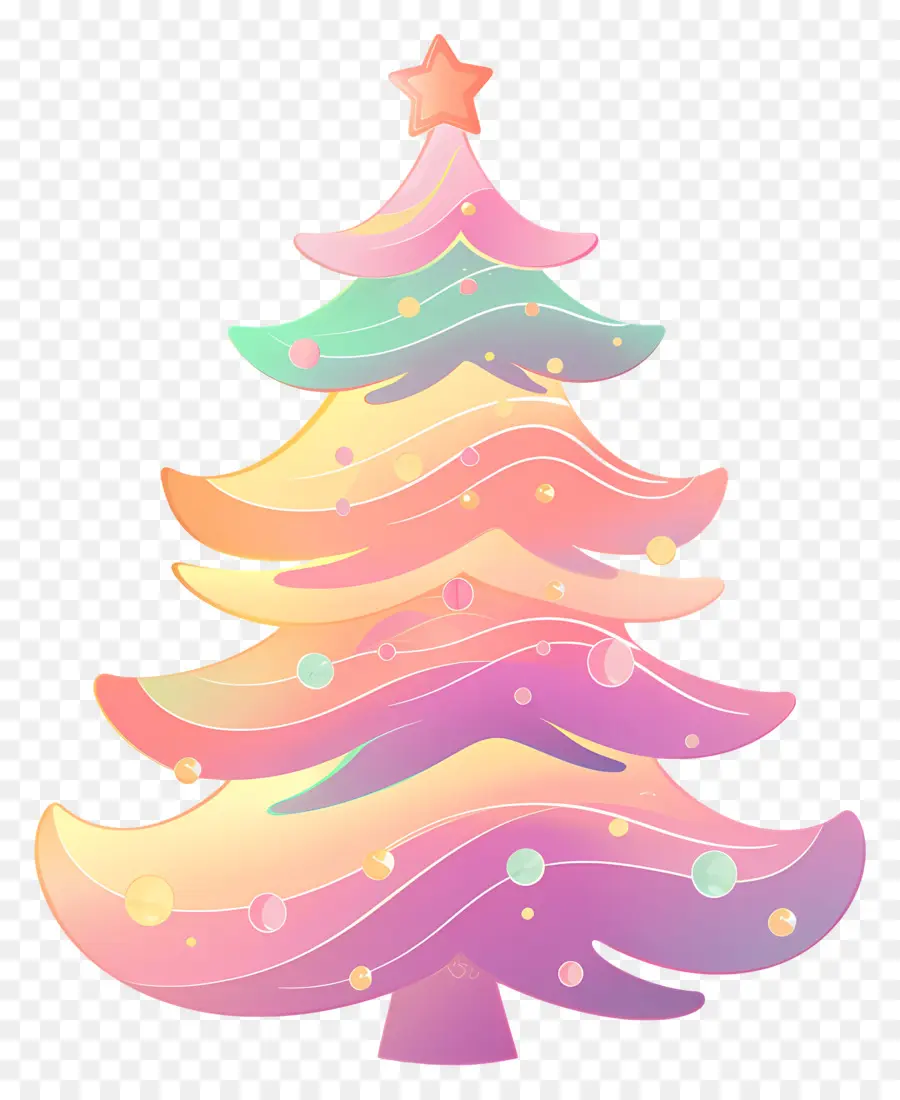 Arbre De Noël，Arbre Arc En Ciel PNG