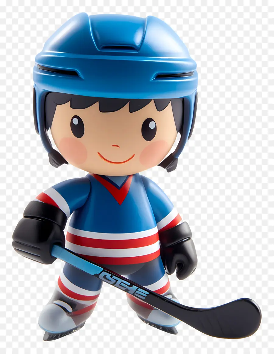 Garçon De Hockey，Figurine De Joueur De Hockey PNG