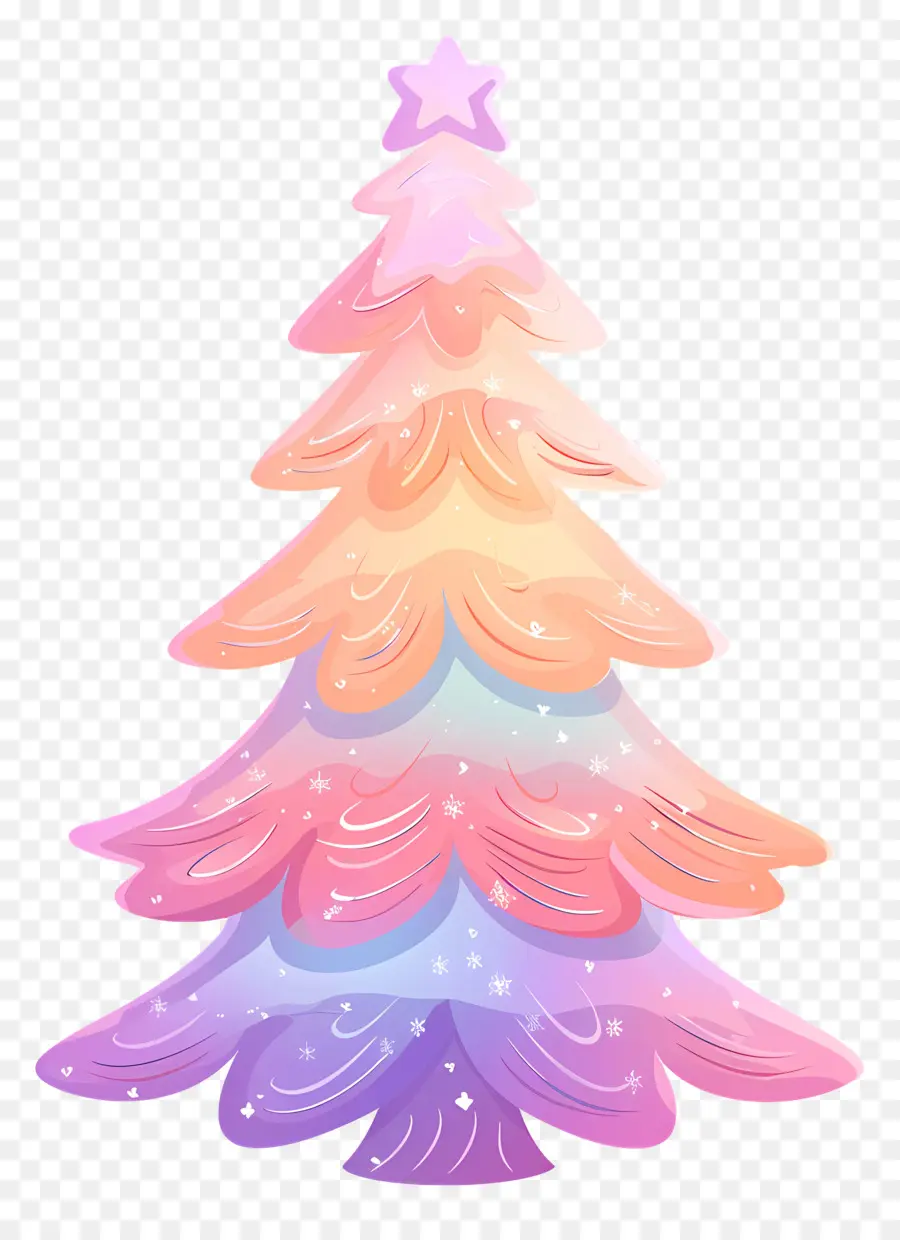 Arbre De Noël，Arbre Arc En Ciel PNG