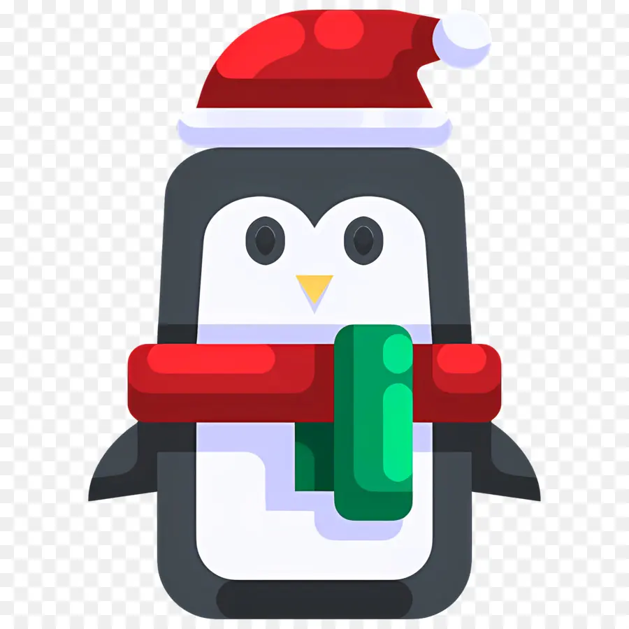 Pingouin De Noël，Pingouin Avec Bonnet De Noel PNG