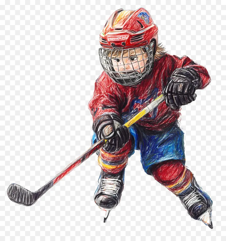 Garçon De Hockey，Joueur De Hockey Enfant PNG