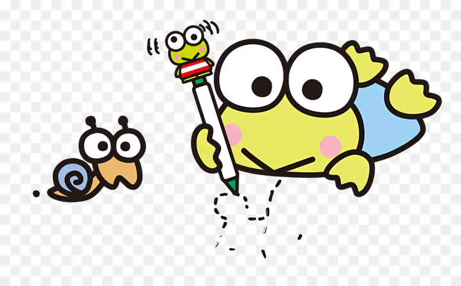 Keroppi，Grenouille De Dessin Animé PNG