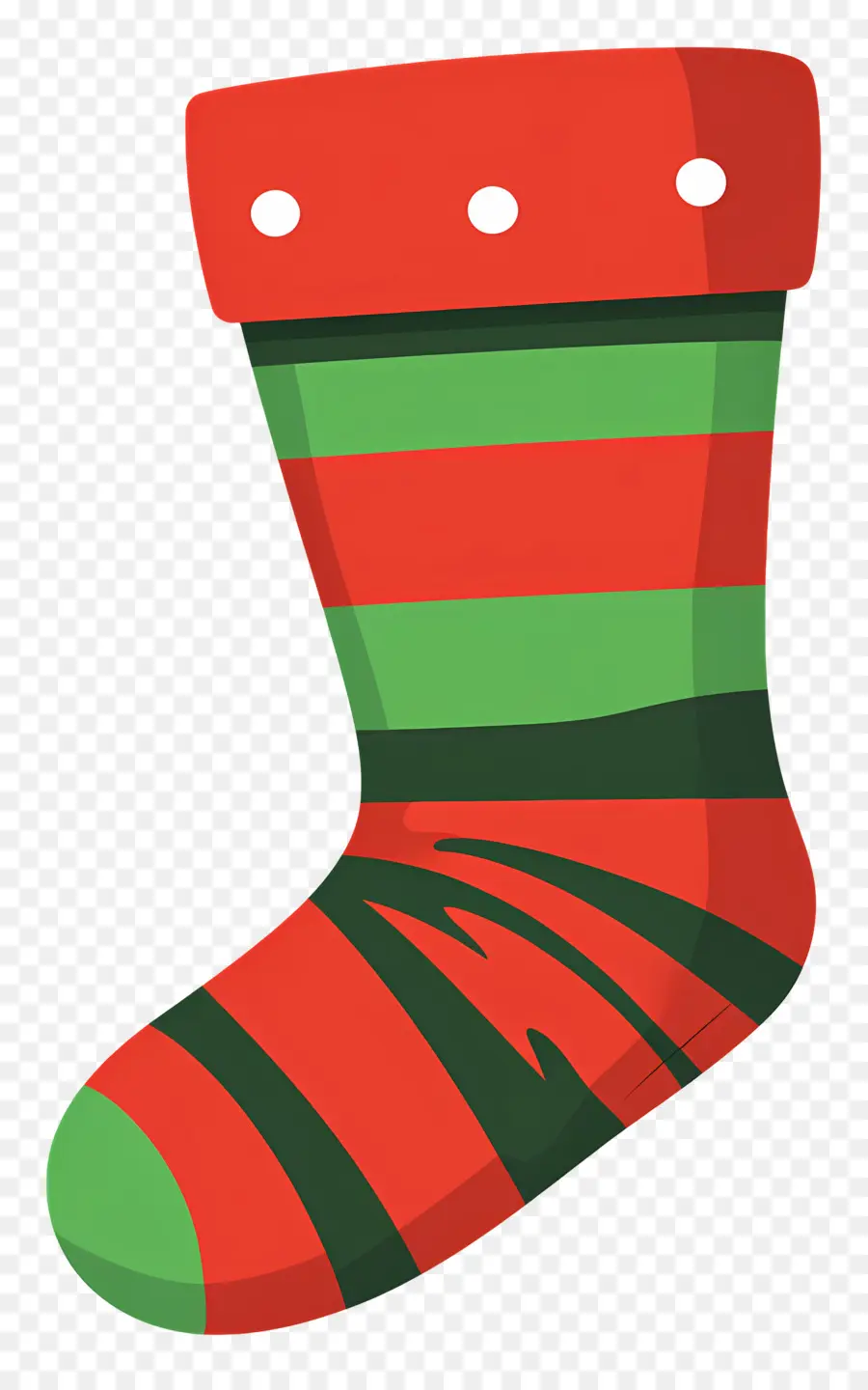 Chaussettes De Noël，Bas Rayé PNG