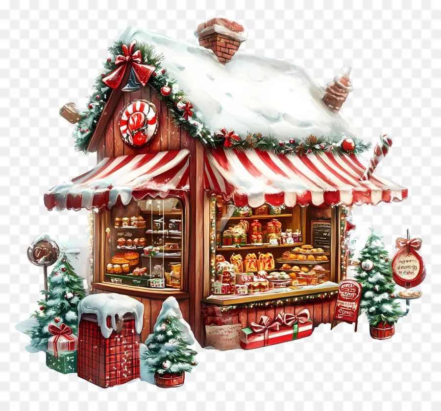 Noël，Maison En Pain D'épice PNG