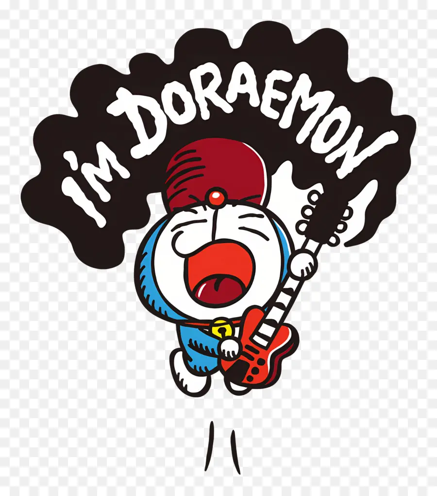 Doraemon，Doraemon Avec Guitare PNG