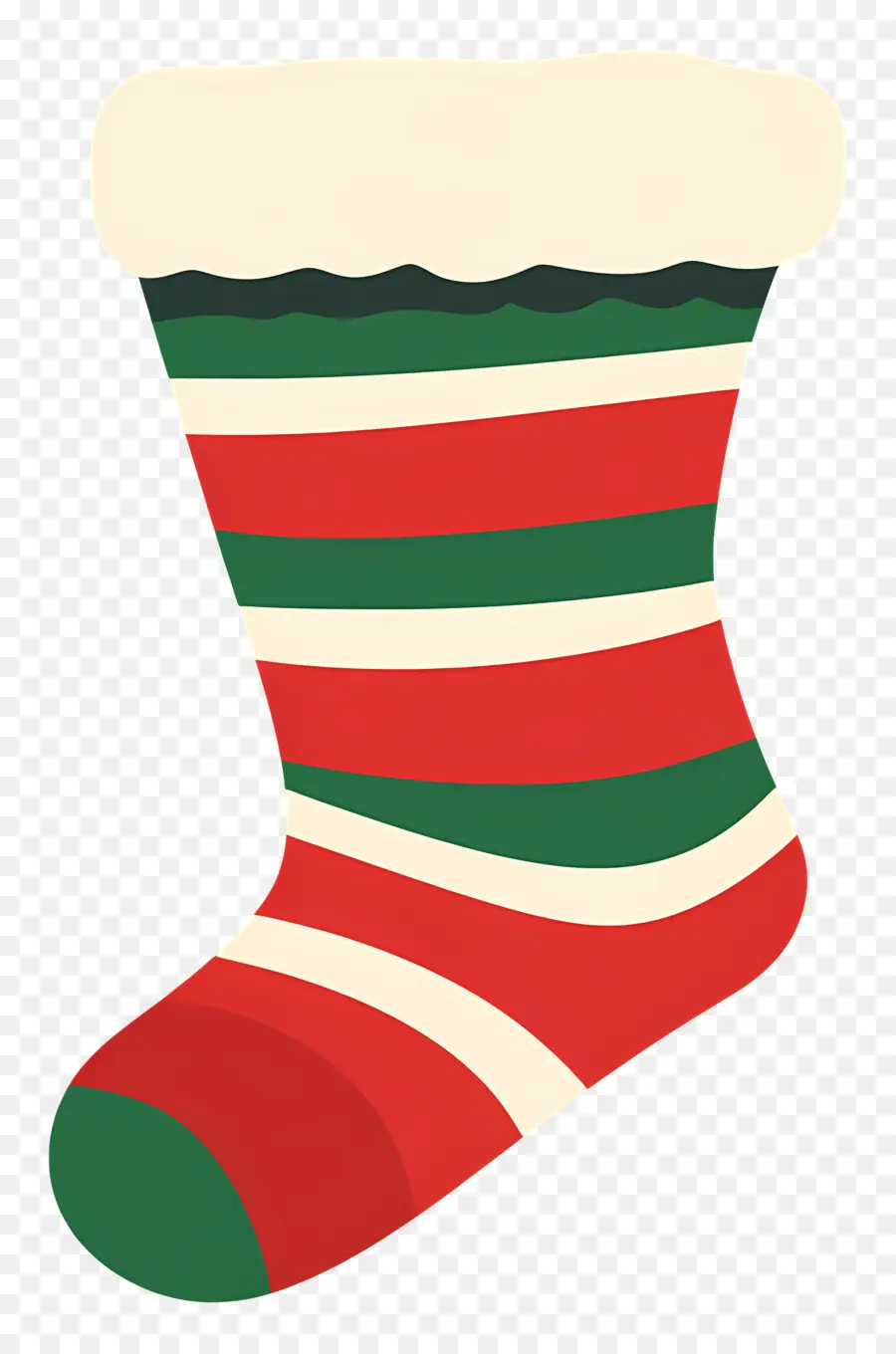 Chaussettes De Noël，Bas Rayé PNG