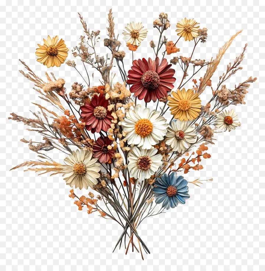 Art Des Fleurs Séchées，Fleurs Séchées PNG