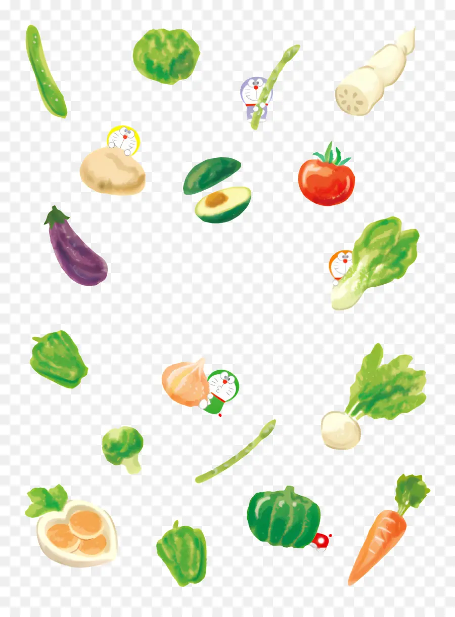 Doraemon，Légumes PNG