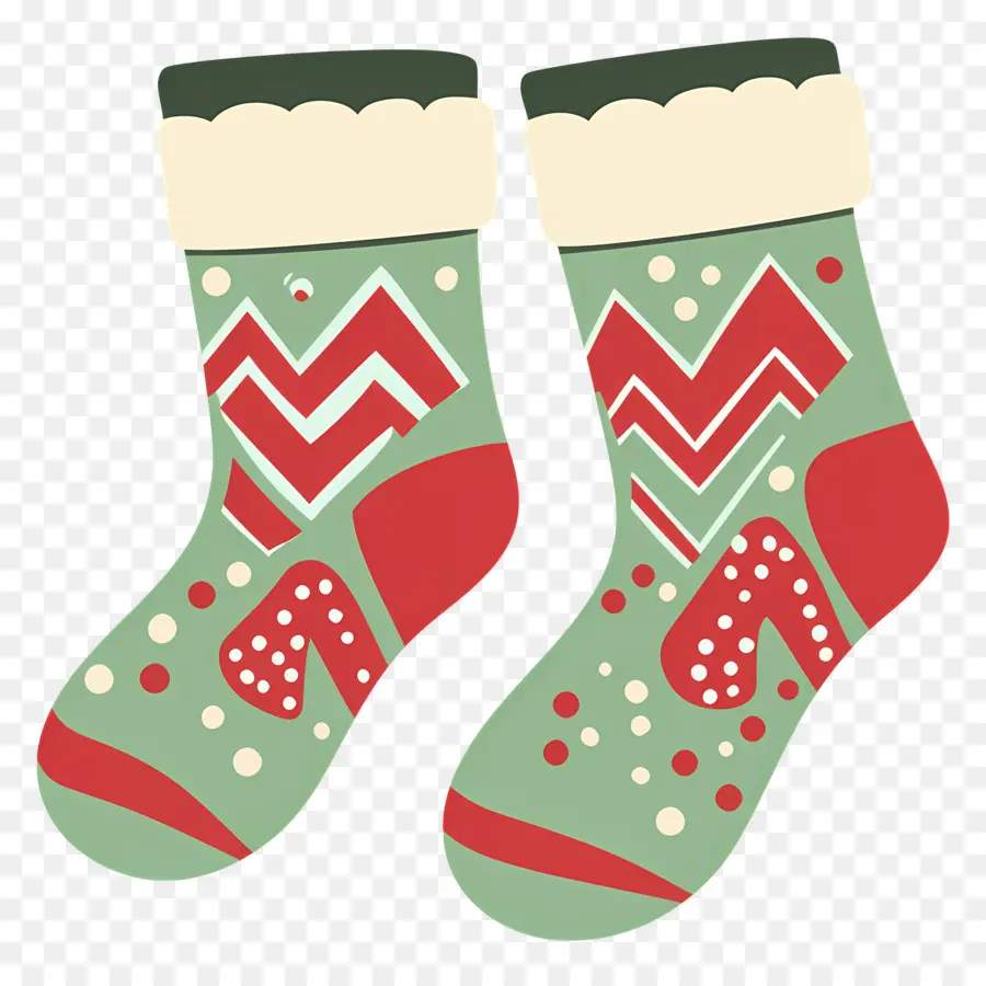 Chaussettes De Noël，Chaussettes à Motifs PNG