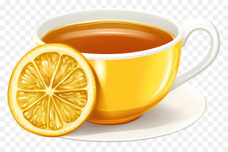 Thé Au Citron，Tasse De Thé Au Citron PNG