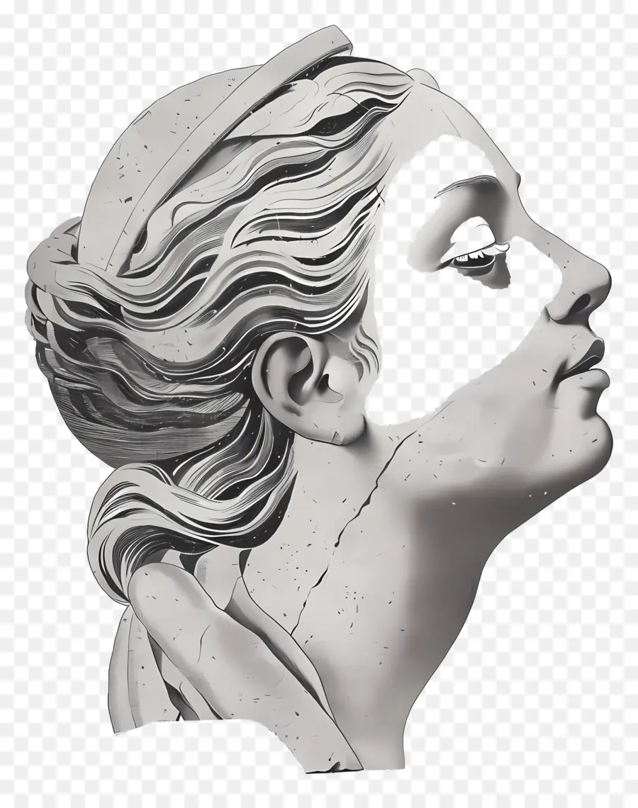 Sculpture Grecque，Sculpture En Marbre PNG