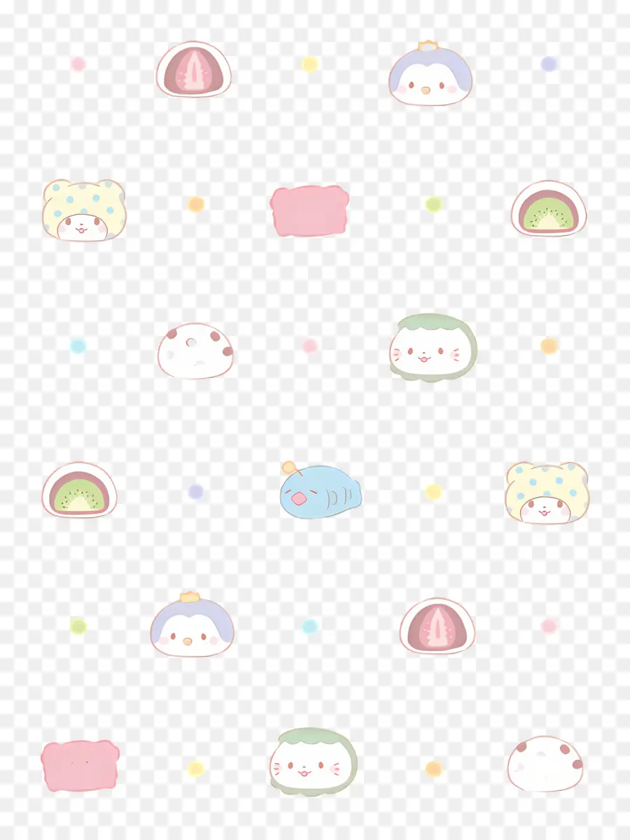 Marumofubiyori，Personnages Mochi Mignons PNG