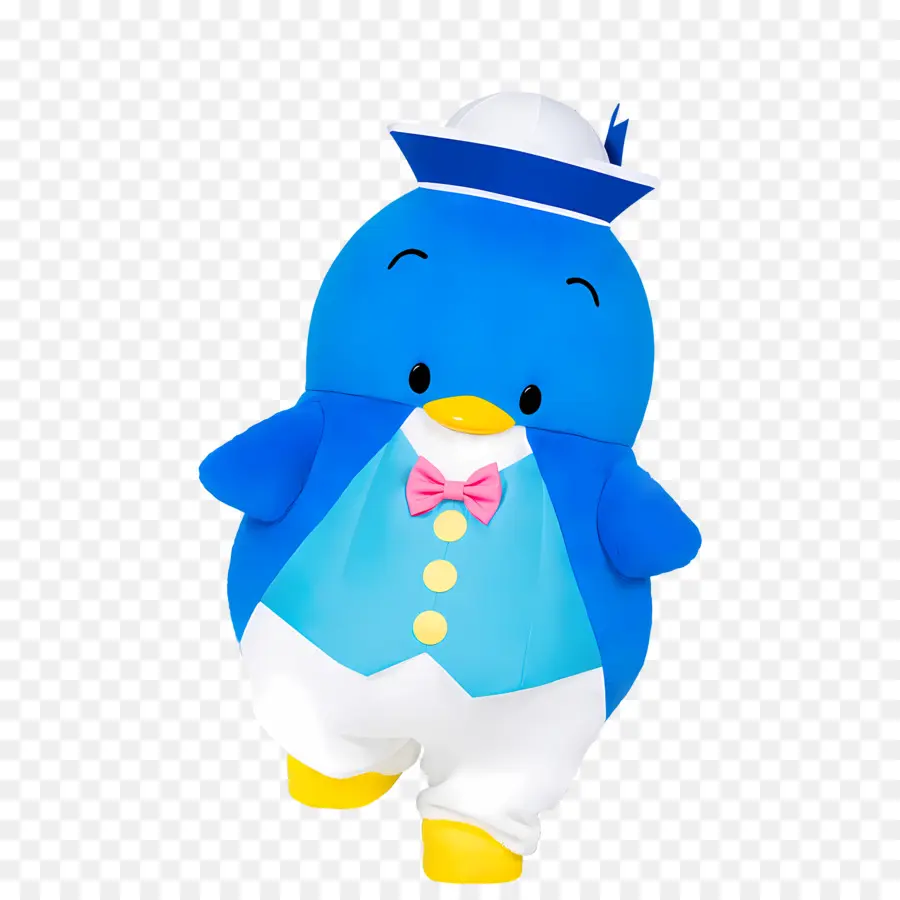 Sam En Smoking，Personnage De Pingouin Bleu PNG