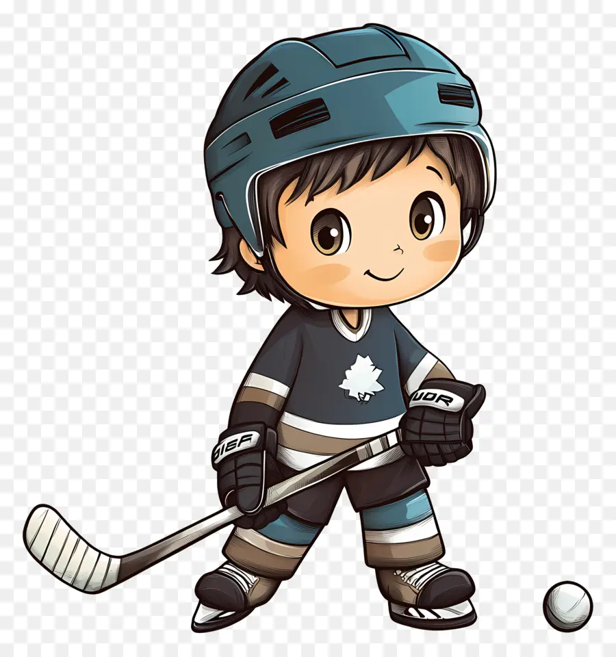 Garçon De Hockey，Joueur De Hockey Mignon PNG