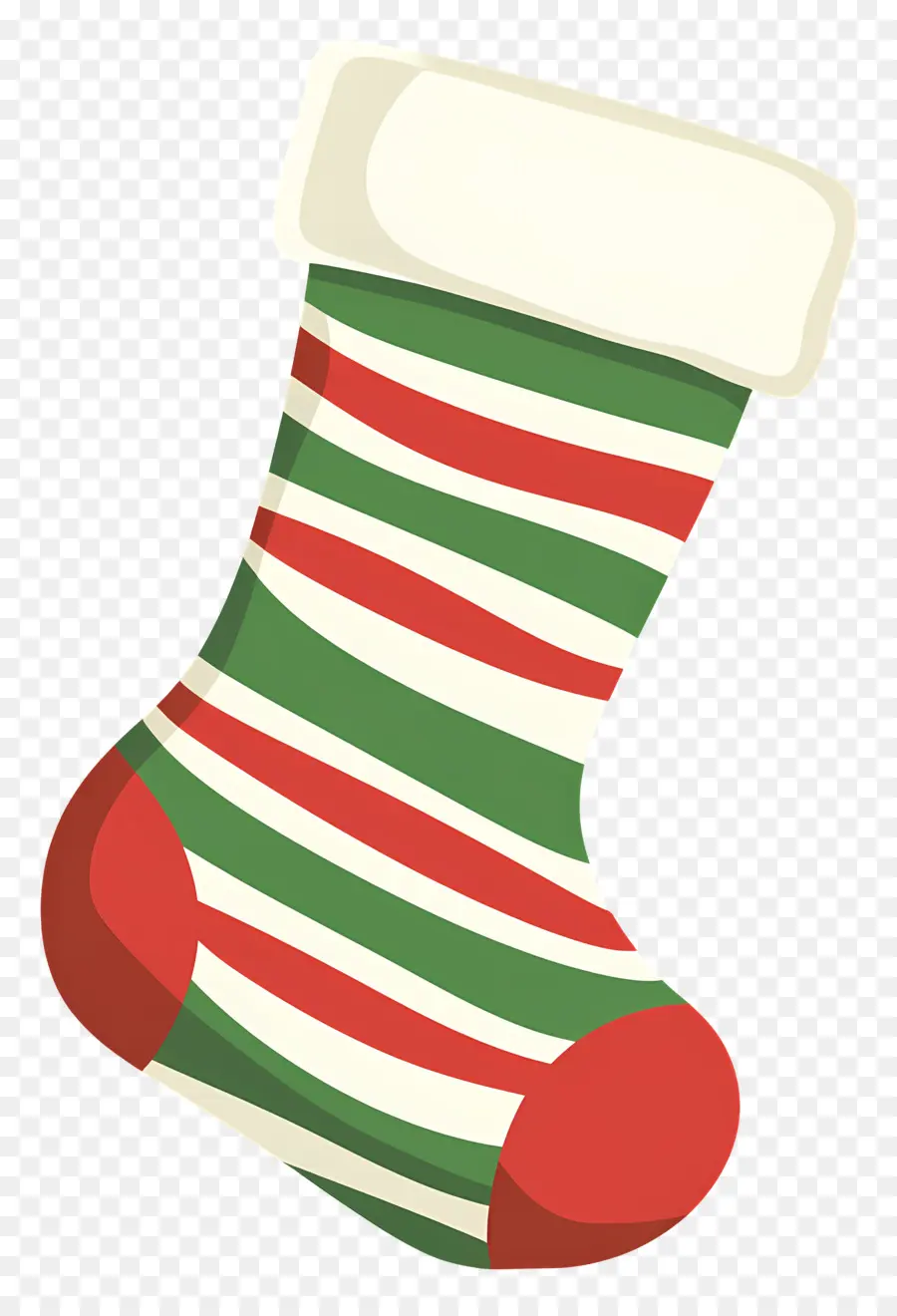 Chaussettes De Noël，Bas Rayé PNG