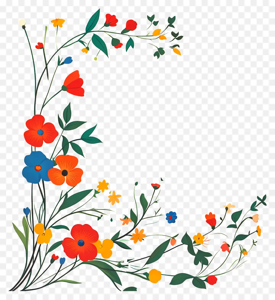 Coin Des Fleurs，Couronne Florale PNG