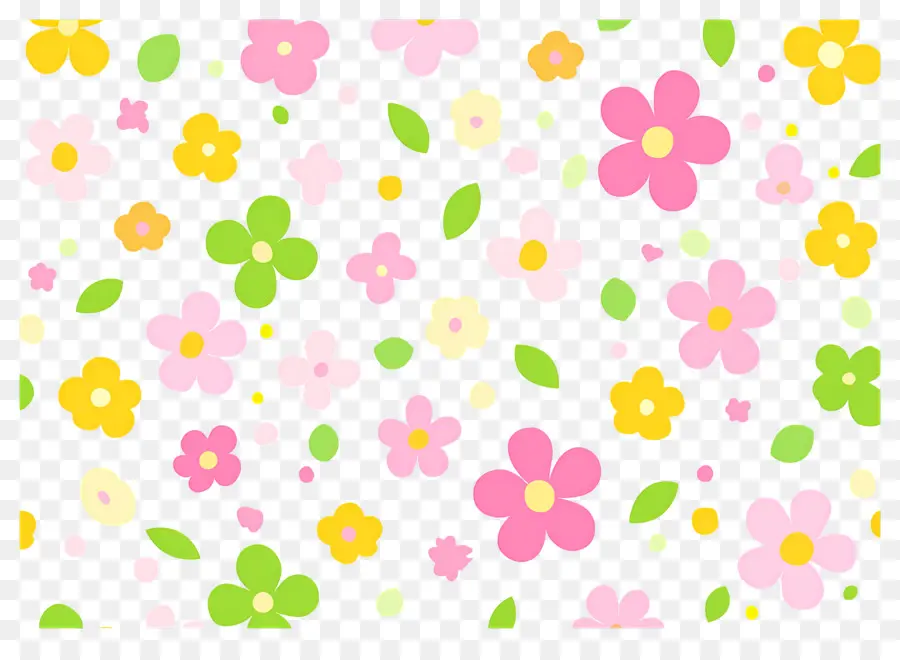 Fond De Fleur，Fleurs Pastel PNG