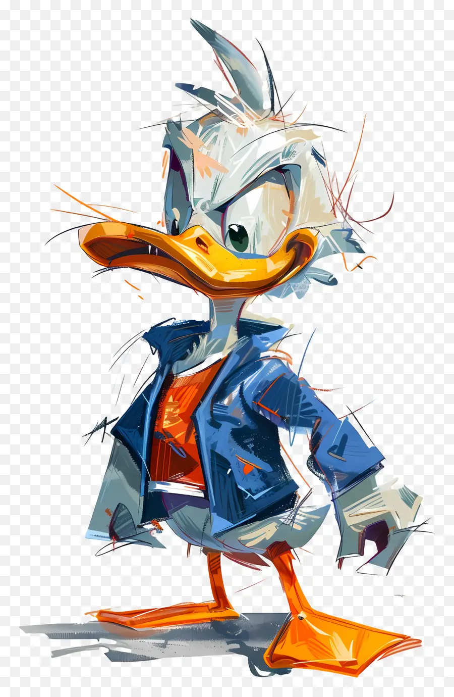 Donald Canard，Canard En Veste Bleue PNG