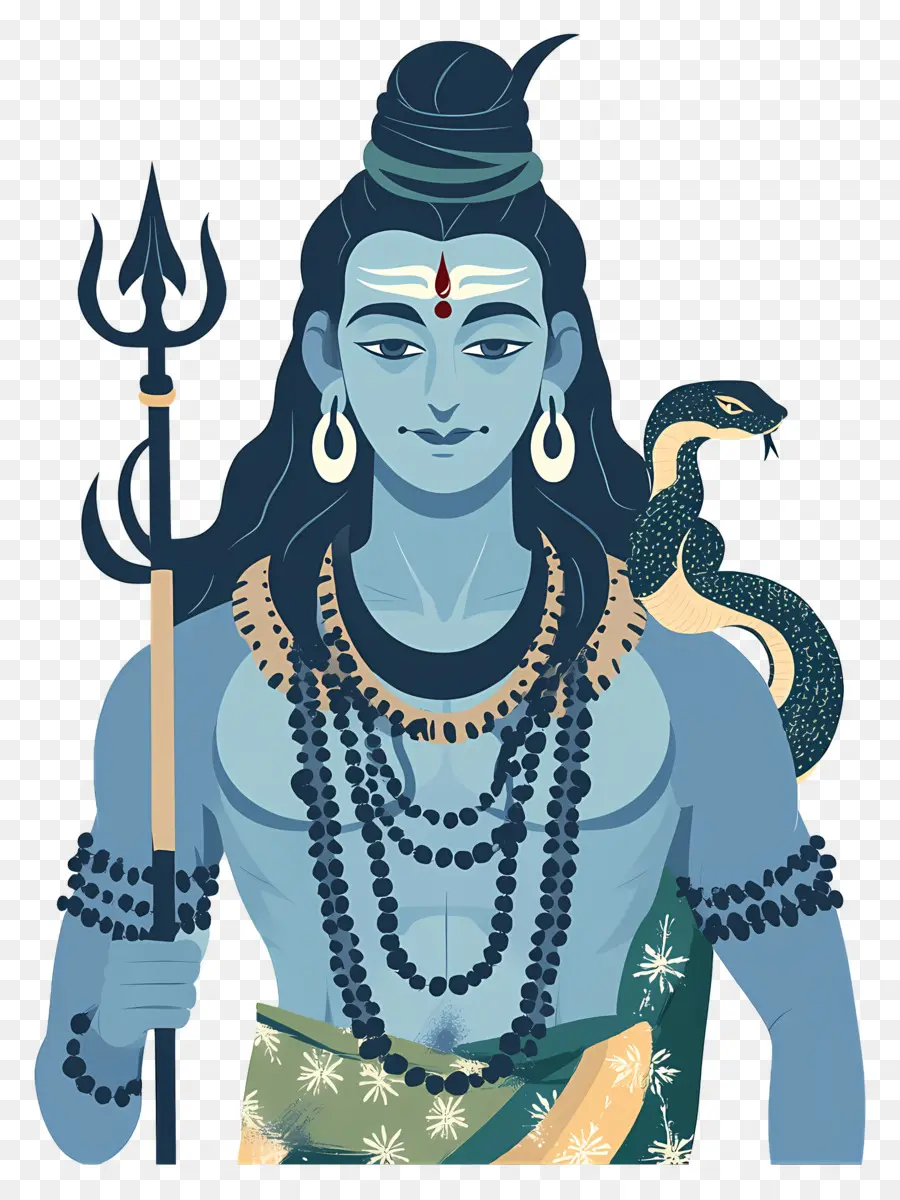 Maha Shivaratri，Illustration De Shiva PNG