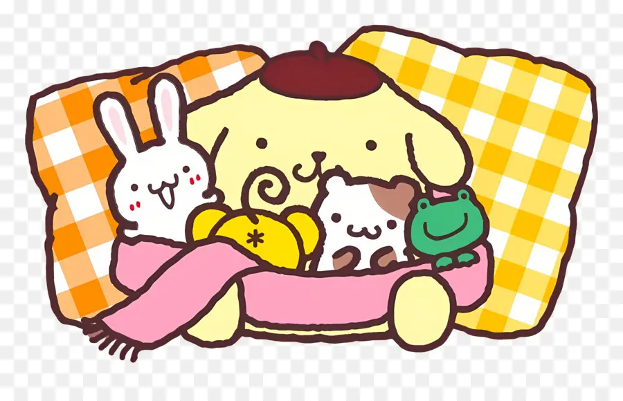 Pompompurine，Pompompurin Et Ses Amis PNG