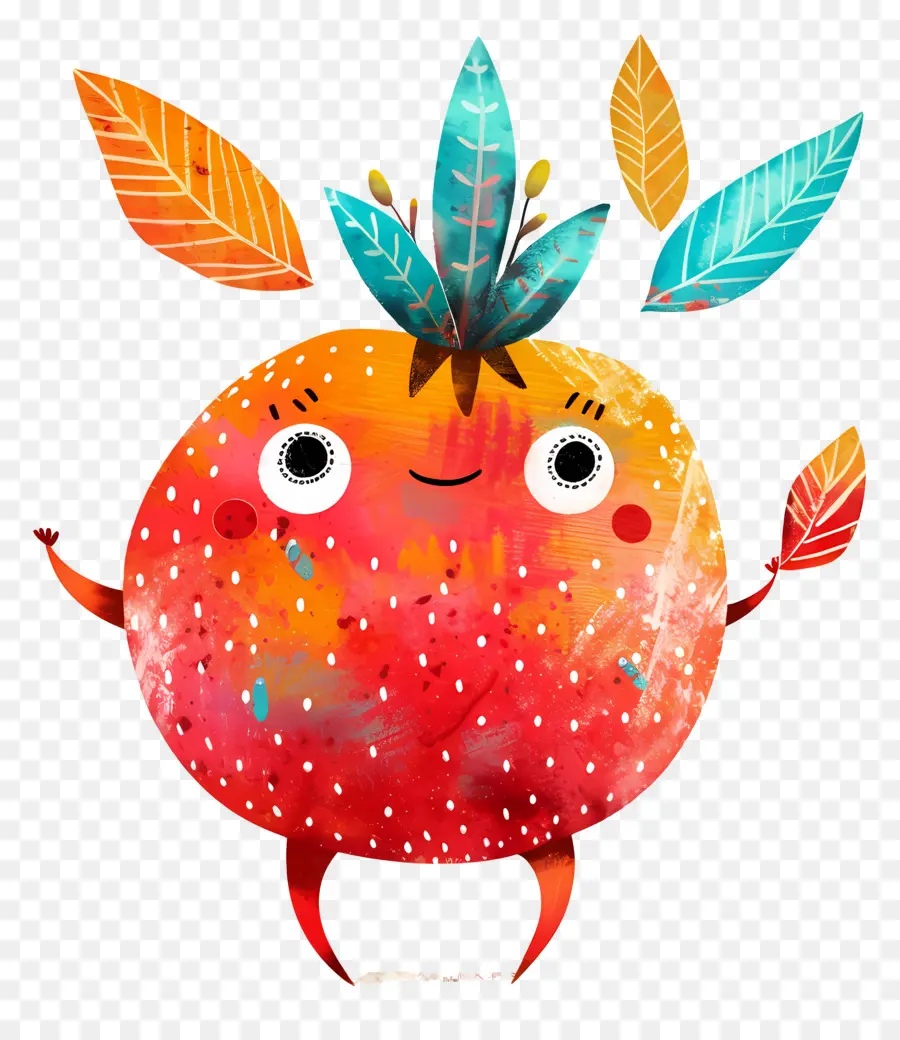 Grenade，Personnage De Fruits Mignon PNG