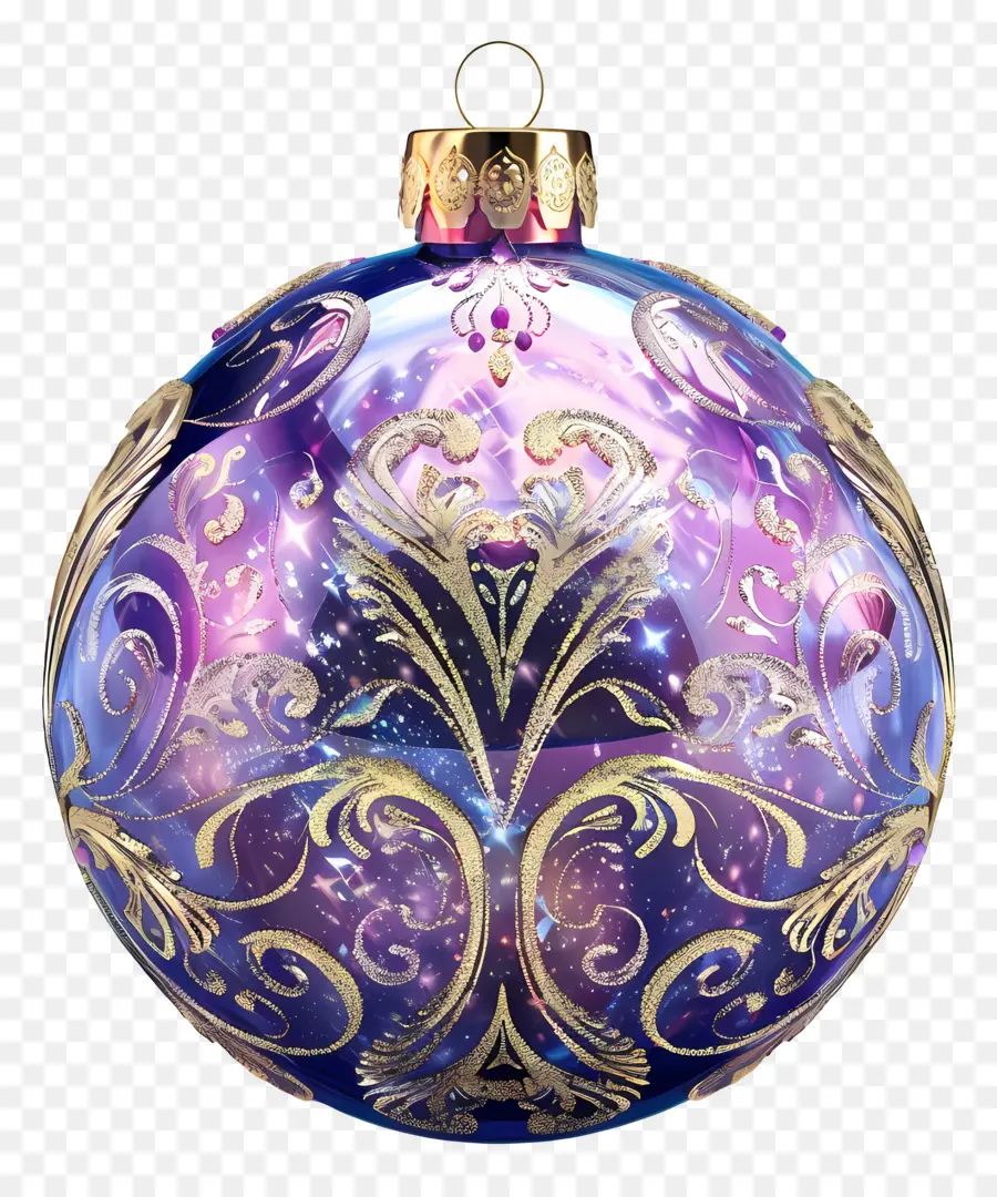 Boule De Noël，Ornement Violet PNG