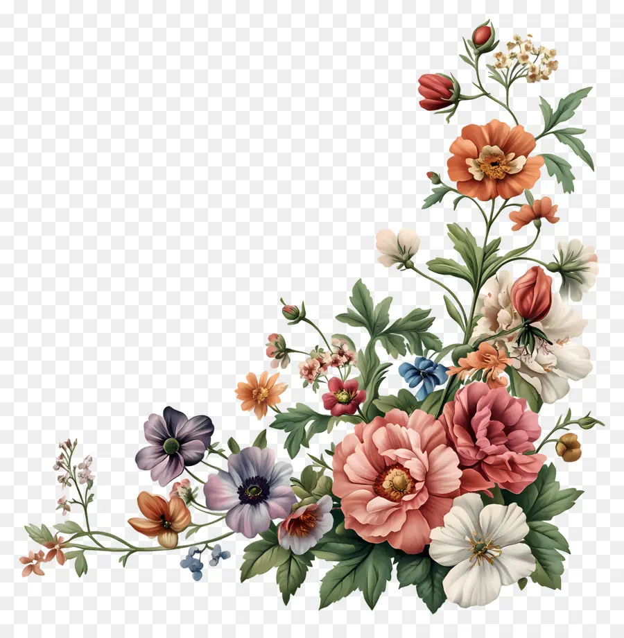 Coin Des Fleurs，Bouquet PNG