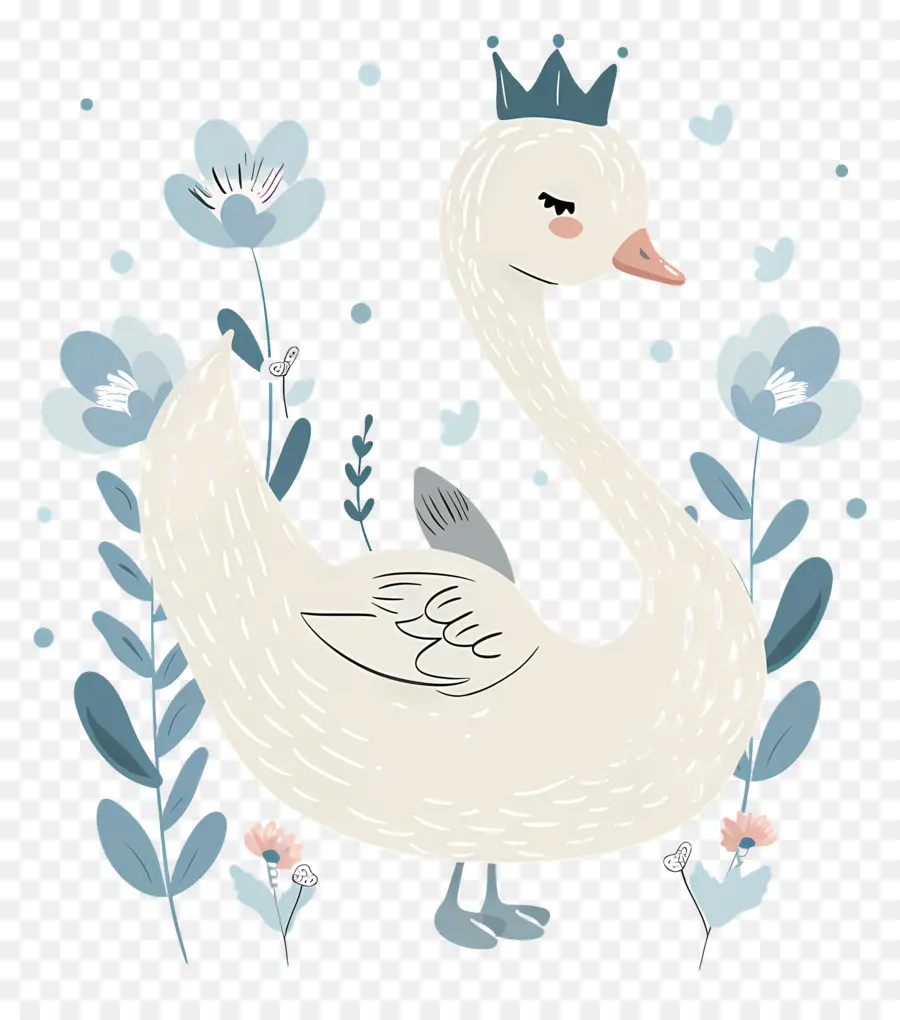 Cygne Mignon，Cygne Avec Couronne PNG