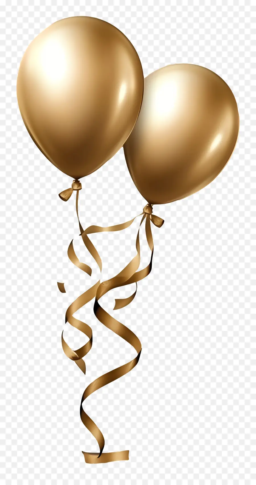 Fond D'anniversaire，Ballons D'or PNG