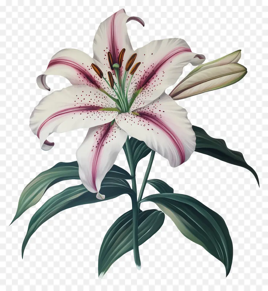 Fleur Millésime，Lys Rose PNG